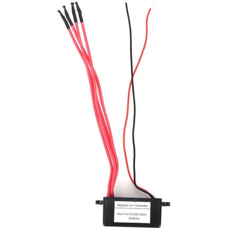 Jeffergarden Module ioniseur générateur d'ions négatifs anioniques pour la maison, mini purificateur d'air 4 lignes (AC200-240V) (1/5)