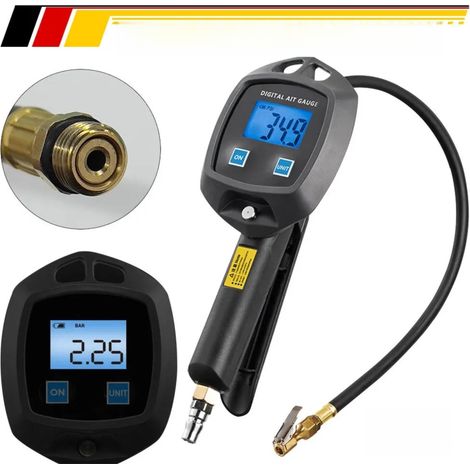 18-bar-Luftreifenfüller, Manometer, Luftdruckprüfer, kalibrierte Aufblaspistole