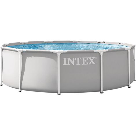 Kit Piscine hors sol tubulaire INTEX - Pris Frame - 366 x 99 cm - Ronde (Pompe, cartouche et échelle) - 26716ND (1/4)