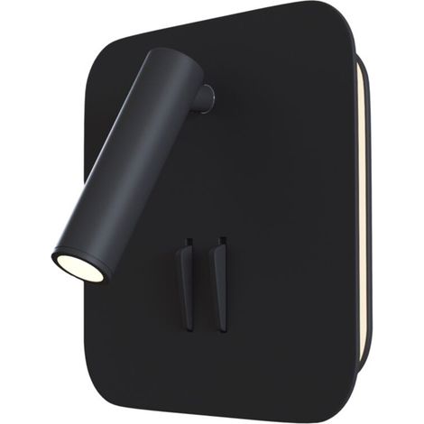 Applique Da Parete Moderno Ios 176 Alluminio Nero Luce Led Integrato 10W (1/5)