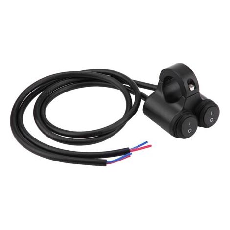 Interrupteur Marche/arrêt des Phares, Interrupteur Universel de Guidon de Moto de 22mm, Commandes Durables avec Voyant Lumineux pour Moto, 4, Installation Facile (B). (1/5)