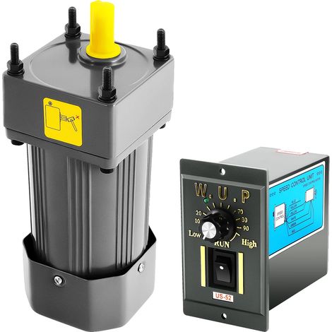 Getriebemotor, 90 W Leistung, 220 V Spannung, Drehzahl 0–90 U/min, Untersetzungsverhältnis 1:5, Schutzart IP54 (1/5)