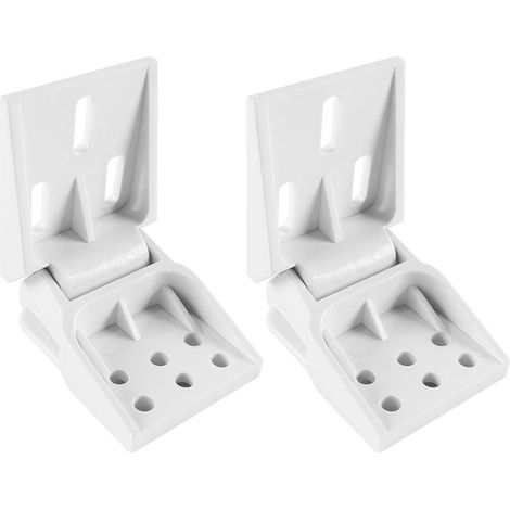2 Pcs Plastique Congélateur Compatible avec Congélateur 6 Trouss Charnière Porte Congélateur Pliable Contrepoids Degrés Universels Petites Charnières Congélateur pour (1/5)