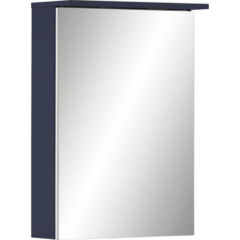 Armoire de toilette à miroir, Bleu nuit, 50,4 x 16 x 72,3 cm (1/4)