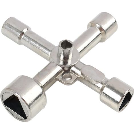 Clé Triangle 5 Zinc Pour Poubelle, Coffrets Et Compteurs (1/5)