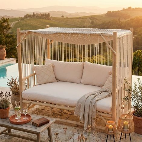 MONIQUE - gazebo letto con cuscini (1/4)