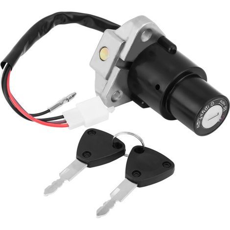 Interrupteur à clé d'allumage de moto avec clé déverrouillée pour YAMAHA DT125R (1/5)