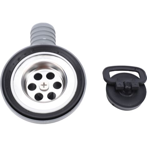 Drain évier inox camping-car 70mm double filtration – Ouverture montage 2,05-2,56in cuisine remplacement voitures bateaux camping-cars yachts (1/5)