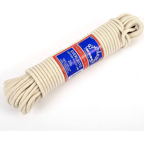 EVERLASTO Linea PULEGGIA, Cotone, Naturale, 5.5mm x 25M