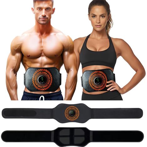 Electrostimulateur Musculaire 2025, 12 Modes 20 Niveaux pour Stimulateur Musculaire Femme Homme Entraînement Abdominal Rechargeable,Ceinture Abdominale Electrostimulation (1/5)