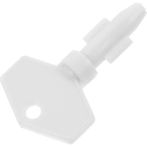 Clé de Distributeur de Papier Toilette, Remplacement pour Distributeur Clé de Rouleau de Papier, Plastique Blanc, Surface Lisse et Résistante à L’usure (1/3)