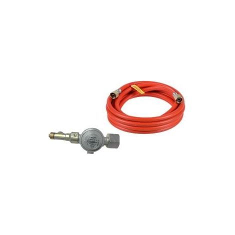 ROTHENBERGER  Industrial  Set  regulador  de  presión  de  gas  1,5  bar  con  manguera  de  propano  de  2,5  m    12  kg/h    Dispositivo  de  seguridad  contra  rotura  de  manguera    Rosca  de  s (1/5)