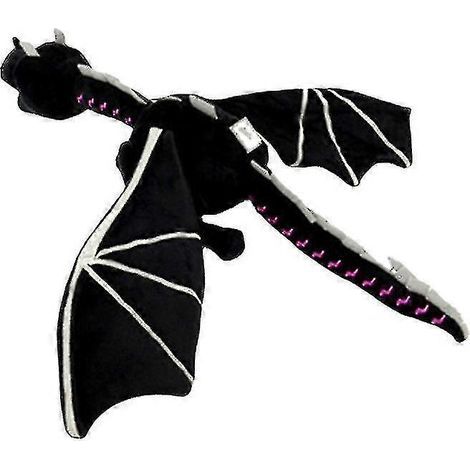 Peluche Minecraft Mon Monde, Dragon à Roue de Fil, Dragon de l'Ombre, Coussin, Cadeau pour Enfant Garçon, 60 cm (1/5)