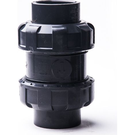 Ahlsen Kugelrückschlagventil Schwimmbad-Rückschlagventil Rückschlagventil Anti-Rückfluss PVC-Ventil Rückschlagventil (Innendurchmesser 32 mm) (1/5)