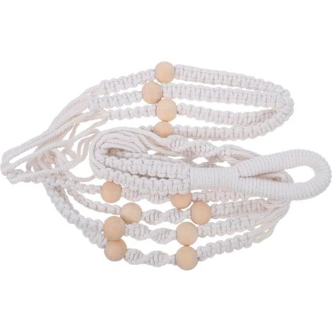 Panier suspendu bohème tressé GALPADA pour plantes, jardinière suspendue en coton pot non inclus (1/5)