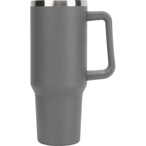 Mug isotherme en acier inoxydable de 1,2 litre (40 oz) avec poignée et paille, garde les boissons froides, type de bouteille d'eau chaude 4. (1/5)