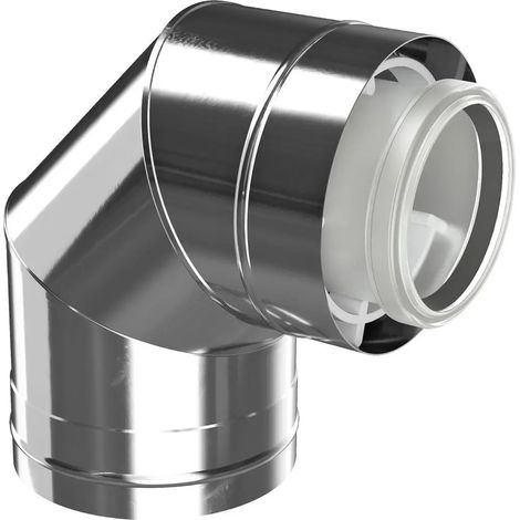 Bosch Accessoire d'évacuation des gaz FC-CE110-87 Coude conc. d:110/160, 87 Gr Inox, 7738113146
