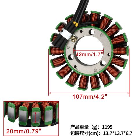 Kawasaki KLX250 D-Tracker X 21003-0087 KLX250SF Magneto Stator Ignition Coil (1/4)
