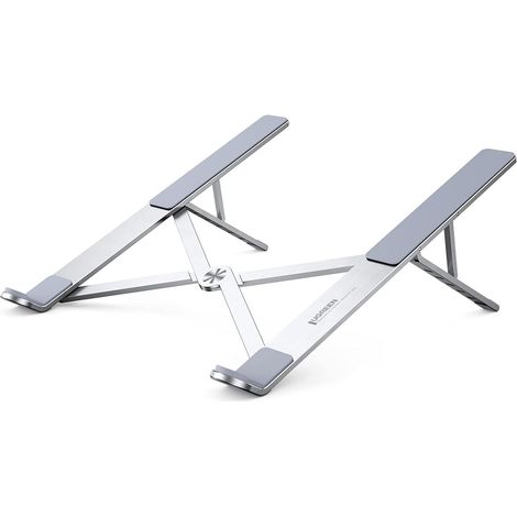 Support Ordinateur Portable Aluminium Ventilé 8 à 17,3 Pouces Laptop Stand Réglable en Hauteur sur 5 Niveaux Porte Pliable Compatible avec MacBook Air Pro HP Dell ASUS MSI (1/5)