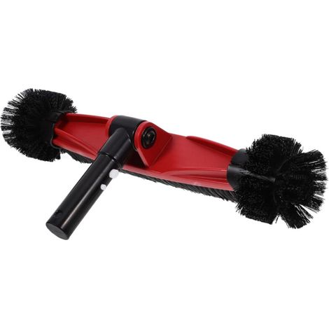 Pool cleaning brush with swivel head, portable brush for algae and corners to easily clean pool tiles, durable accessories