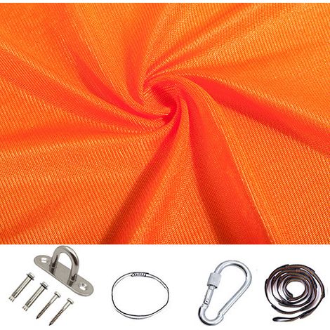 AGE Balançoire de thérapie sensorielle pour enfants, intérieur-extérieur 360 ° Hamac pour enfants balançoire élastique thérapie étreinte chaise suspendue 280150CM (orange (couleur))Accessoires inclus (1/5)