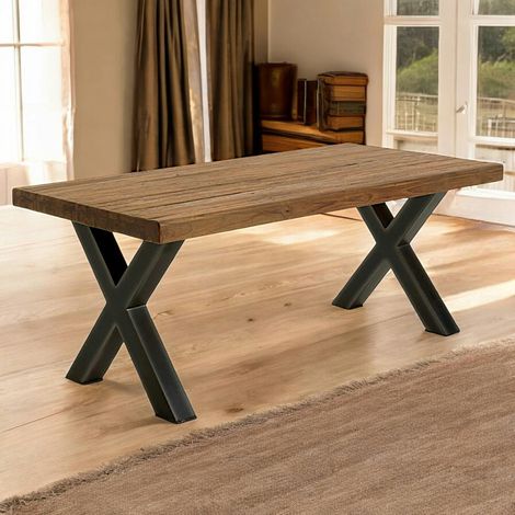 Table à manger en teck recyclé naturel 220cm KERALA (1/5)