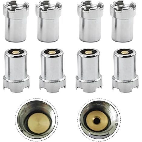 8-teiliges Set magnetischer 510-Gewindeadapter, Lötkolbenanschluss aus Edelstahl, Ersatzteile kompatibel mit elektronischen Geräten