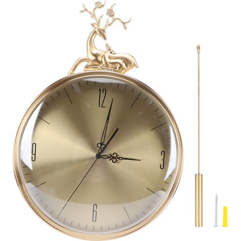 Ideale moderne Wanduhr mit geräuschlosem Pendel im chinesischen Stil (1/5)