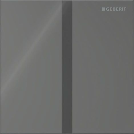 Geberit Typ 40 Urinalsteuerung mit elektr. Spülauslösung, Batteriebetrieb, Abdeckplatte eckig, Lava (1/5)
