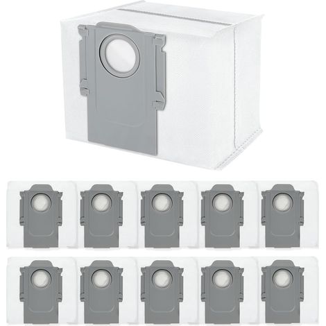 12 Stück Staubbeutel für Roborock Q5+/Q5 Pro+/Q7+/Q7 MAX/Q7 MAX+/Q8 Max+/S8 Pro Ultra/Q5 Max+ Roboter Staubsauger Selbstreinigungsstation, Ersatz-Staubsaugerbeutel mit Großer Kapazität (1/5)
