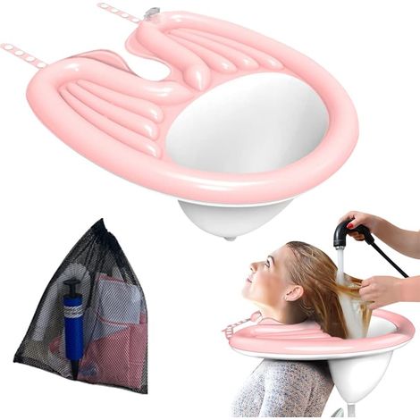 Lavabo gonflable pour shampoing, bac à shampoing mobile, lavabo pliable, baignoire de lavage de cheveux portable