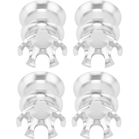 4 Zündkerzenstecker aus Aluminiumlegierung, silberne Kronenmuttern für Harley Twin Cam Big Twin 1340 Evo, 4er-Set. (1/5)