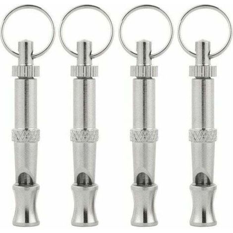 Silbato ultrasónico para perros (4 piezas), XU, de alta frecuencia, ajustable para adiestrar, ladrar, sentarse y llamar - KZQ (1/4)