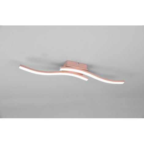 Deckenleuchte Design Double Rod Led 4000k Route Rose Gold Trio Lighting