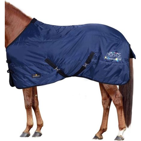 145 cm, Blu: Coperta da box imbottita 100g e tessuto esterno 420 denari modello Preseason (1/2)