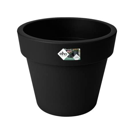 Elho Green Basics Top Planter 40 Living Black Vaso Rotondo (1/4)