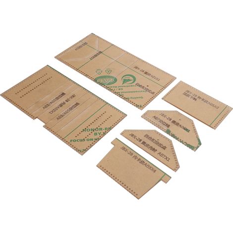 Pochoir transparent en acrylique pour portefeuille court - Outils de loisirs créatifs (1/5)