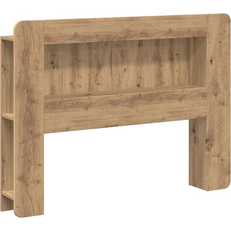 Cabecero con armario Roble artisan 120 cm Madera de ingeniería vidaXL (1/5)