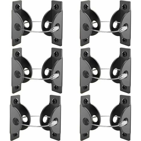 Sangle D'ancrage de Meuble Kit, 6 Ensembles Sangle Anti-Basculement de Meuble en Métal, Sangles Anti-Basculement pour Meubles, Sangles de Sécurité Meubles Métal-LIAIKI (1/5)
