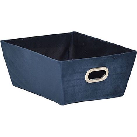 Tocador de terciopelo h10.5xw26xw20.5 cm - blue jeans - Tendance