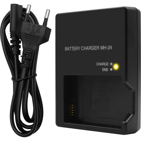 Caricabatterie al litio MH-24 per fotocamere Nikon EN-EL14 EN-EL14A per fotocamere reflex Nikon D3100 D3200 D3300 D3400 D3500 D5100 D5200 D5300 D5500 D5600 P7000 P71100 P7700 P7800
