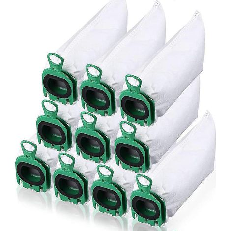 Lot de 10 sacs pour aspirateur Vorwerk Kobold VB100 FP 100, sacs filtrants premium avec filtre de protection moteur et brosse de nettoyage, pour la poussière.