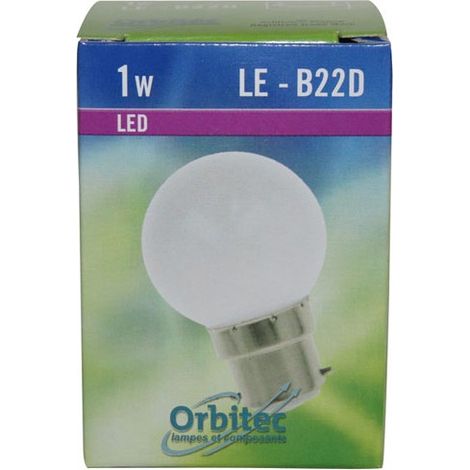 Ampoule Led SMD - 1W - 50lm - Blanc Froid - B22 - 180629 - Orbitec