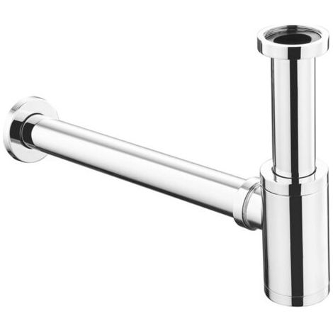 Sifón de latón para fregadero, modelo universal de 1 1/4 x 32 mm, ajustable, a prueba de olores, cromado.