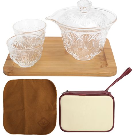 Tasse à thé en verre résistant à la chaleur avec anse - Accessoires de voyage pour boissons chaudes