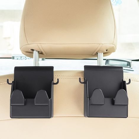 Handtaschenhalter-Haken für die Kopfstütze im Auto, universeller Haken für Handtaschen, Handys und Autozubehör (1/5)