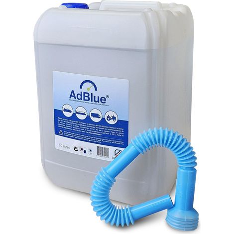 Oc-Pro – AdBlue 10 litres avec bec verseur – Solution urée 32,5% pour moteurs diesel – Réduction NOx jusqu'à 80% – Norme ISO 22241