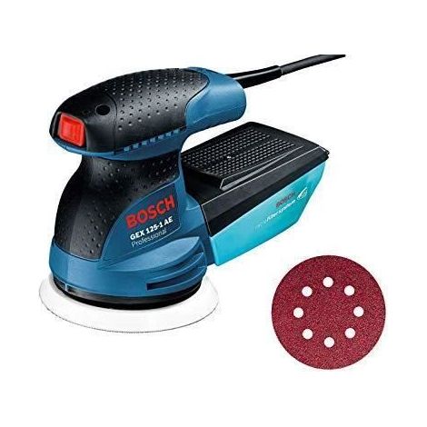 Ponceuse Excentrique - Bosch - GEX 125 1 AE - 250 W - Plateau 125 mm - Filaire