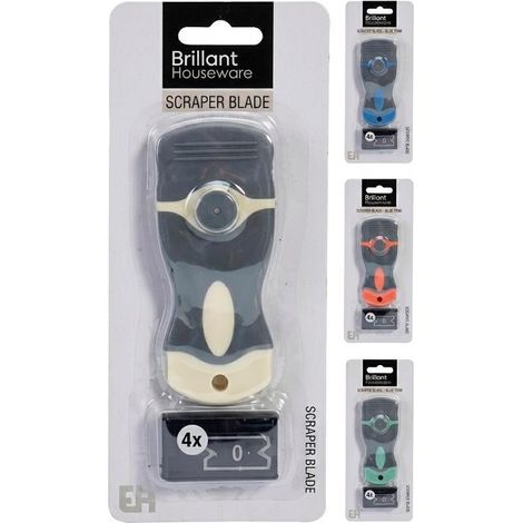 EXCELLENT rasqueta metalica set 4 cuchillas , Rasqueta metálica set 4 cuchillas, un rascavidrios manual diseñado para una limpieza eficaz de superficies lisas, ideal para eliminar