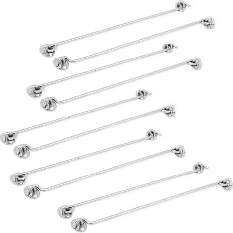 Crochets de fixation pour fenêtres à œillets 350 mm 14'' 10St (aa26f75d48a8e3816a7751d4b9400ed0) (1/3)